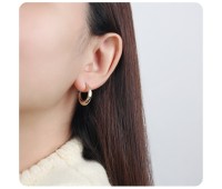 Classy Silver Hoop Earring HO-1695